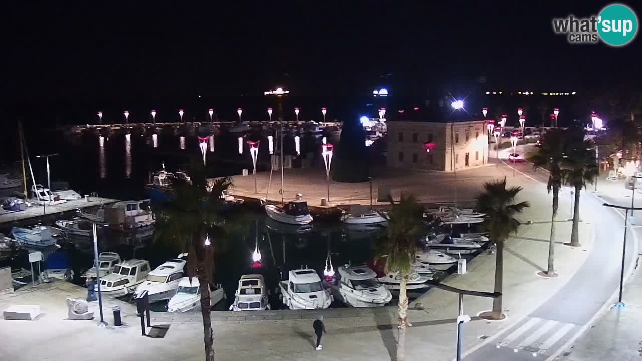 Camera en vivo Koper – puerto deportivo y paseo marítimo desde el Hotel Grand Koper