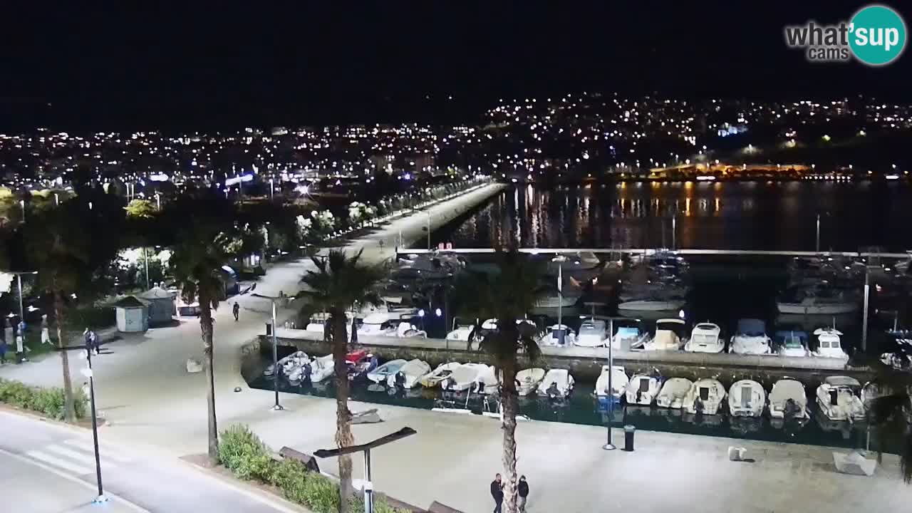 Camera en vivo Koper – puerto deportivo y paseo marítimo desde el Hotel Grand Koper