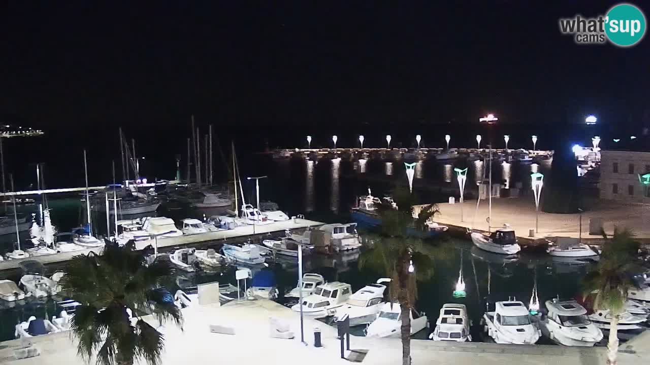 Webcam en direct du port de Koper – port de croisière et de fret – Slovénie