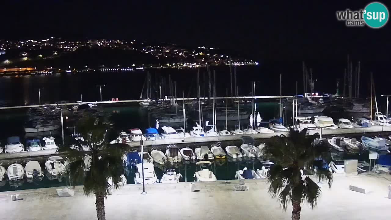 Camera en vivo Koper – puerto deportivo y paseo marítimo desde el Hotel Grand Koper