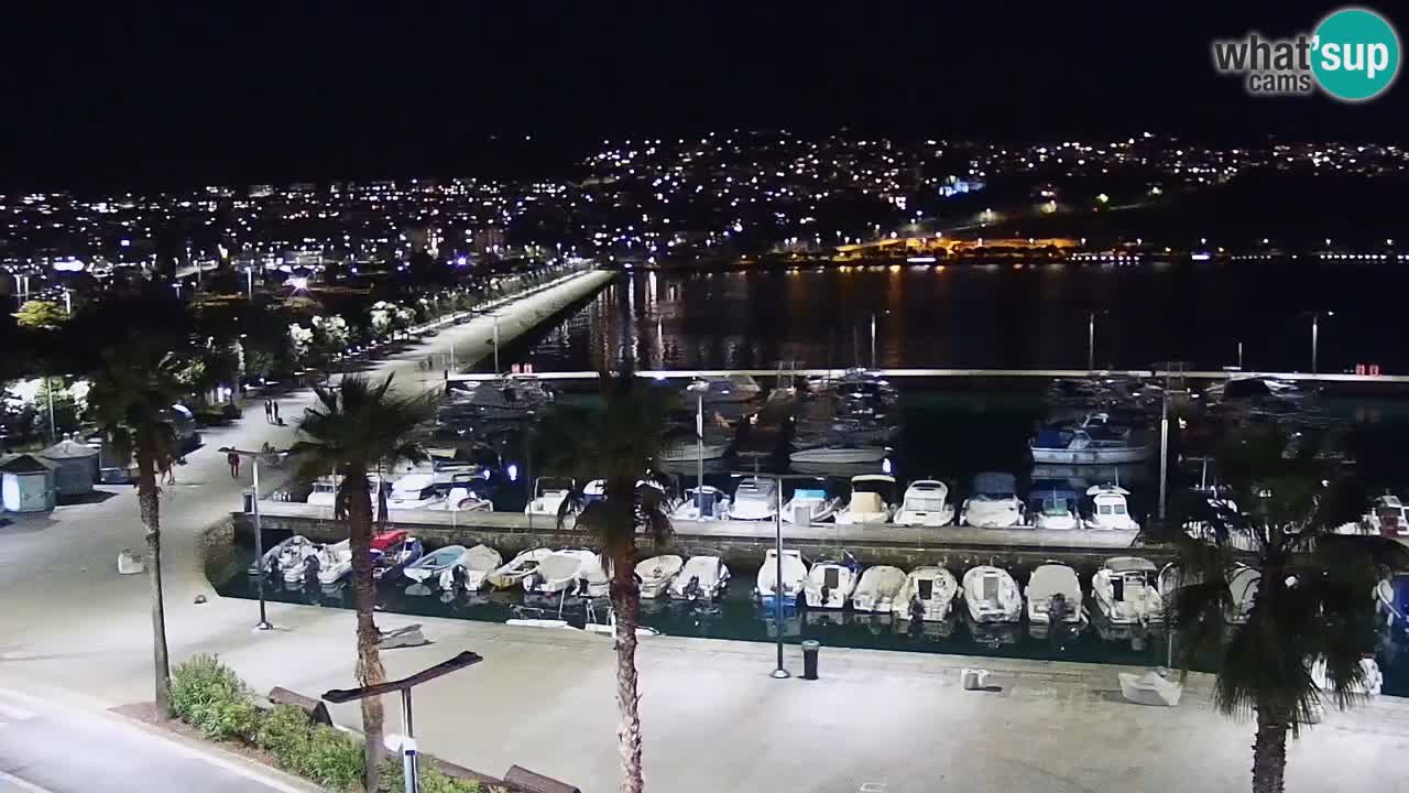 Webcam Koper – Panorama de la marina et de la promenade depuis le Grand Hotel Koper