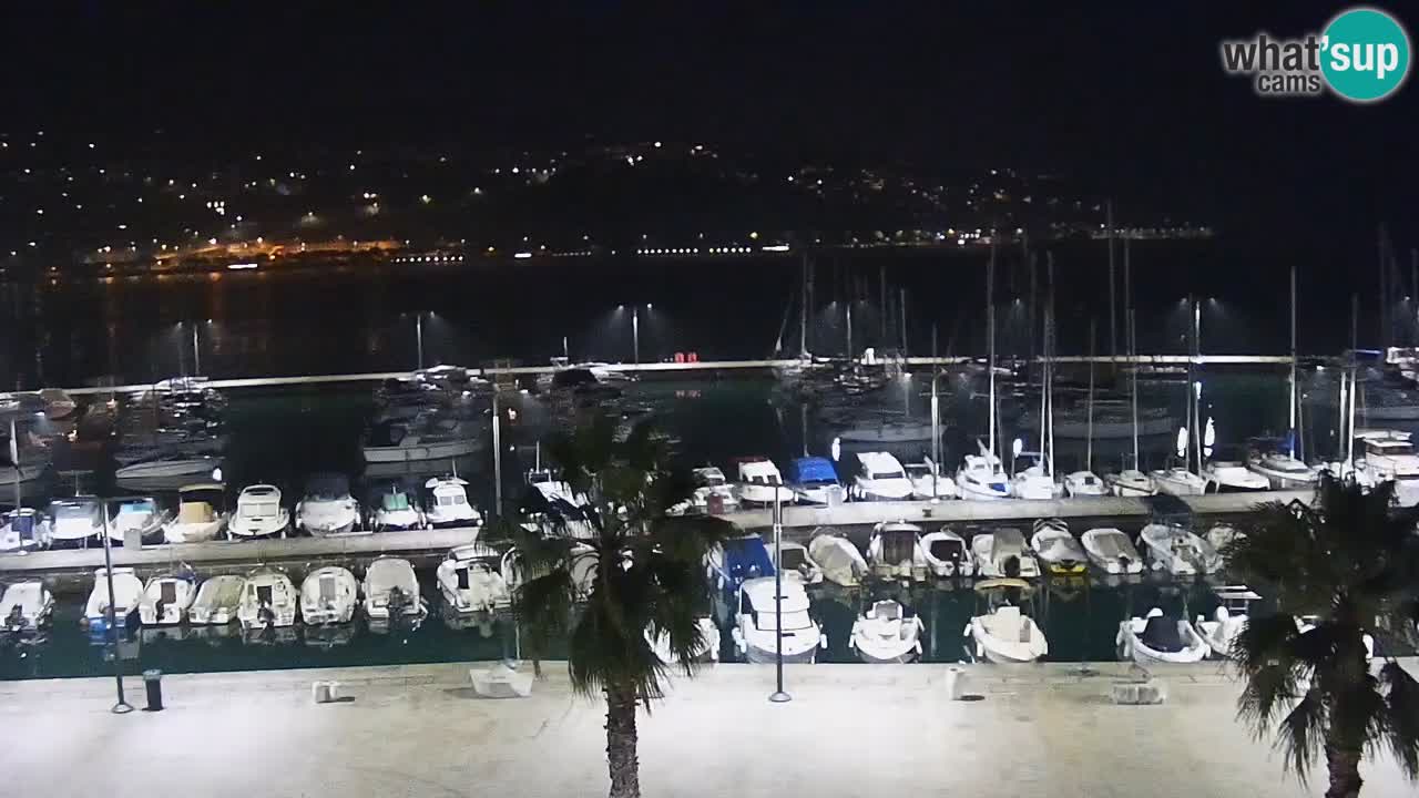 Spletna kamera Koper – Panorama na marino in promenado s Hotela Grand Koper