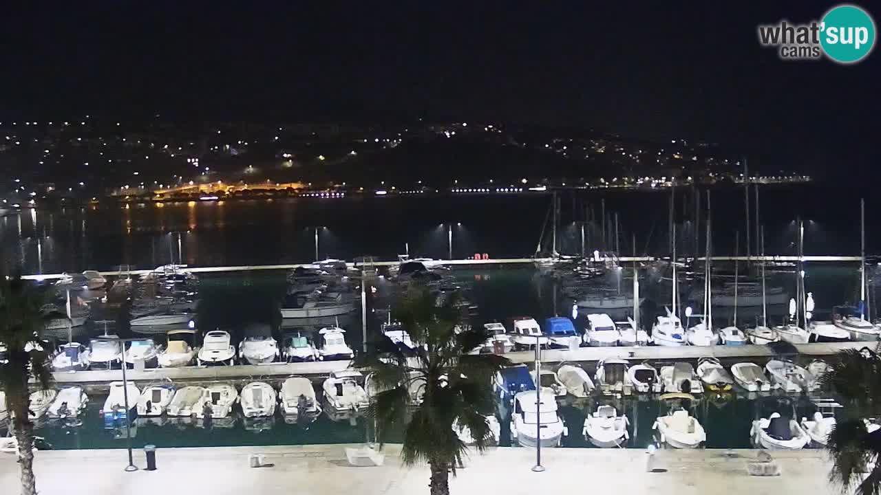 Spletna kamera Koper – Panorama na marino in promenado s Hotela Grand Koper