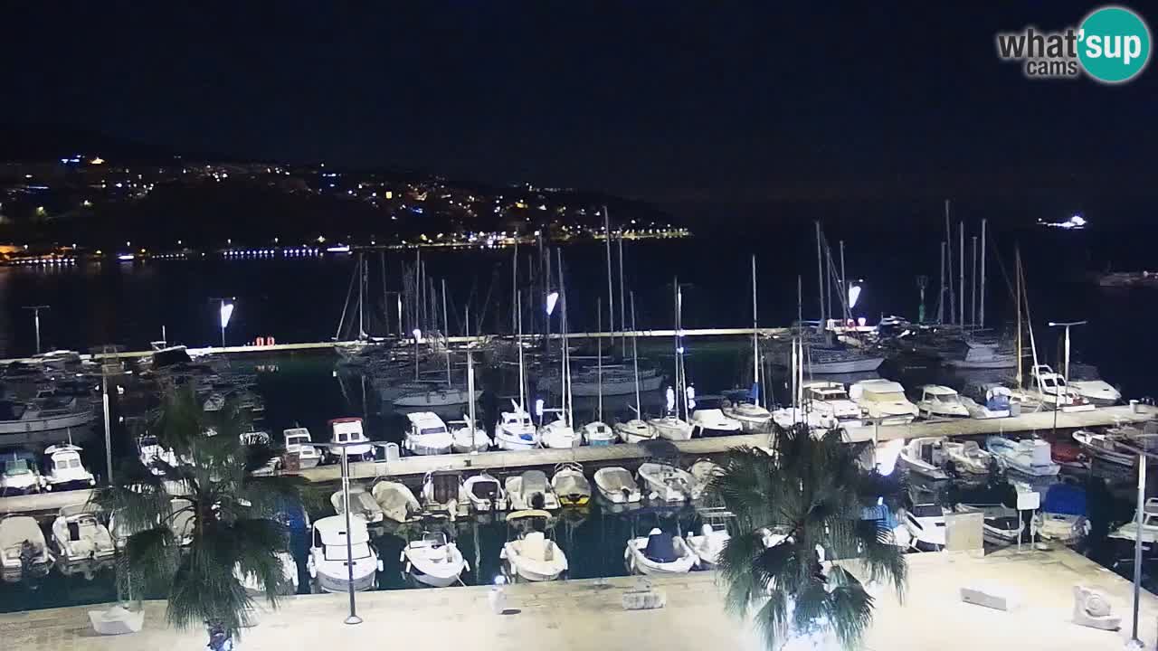 Webcam Koper – Panorama de la marina et de la promenade depuis le Grand Hotel Koper