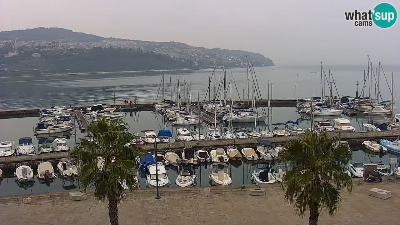 Webcam Capodistria – marina e lungo mare dall’Hotel Grand Koper