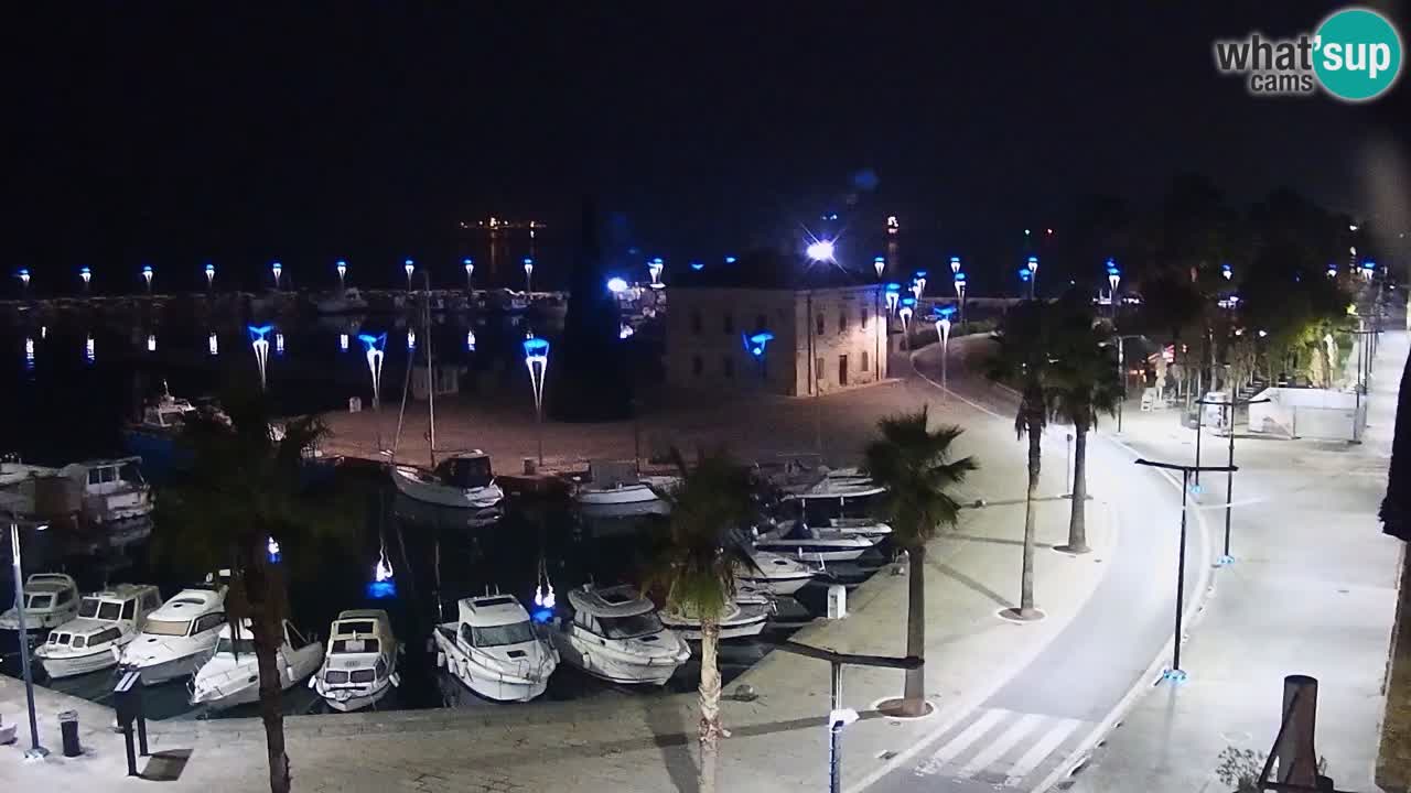 Webcam Koper – Panorama of the marina and promenade from the Grand Hotel Koper