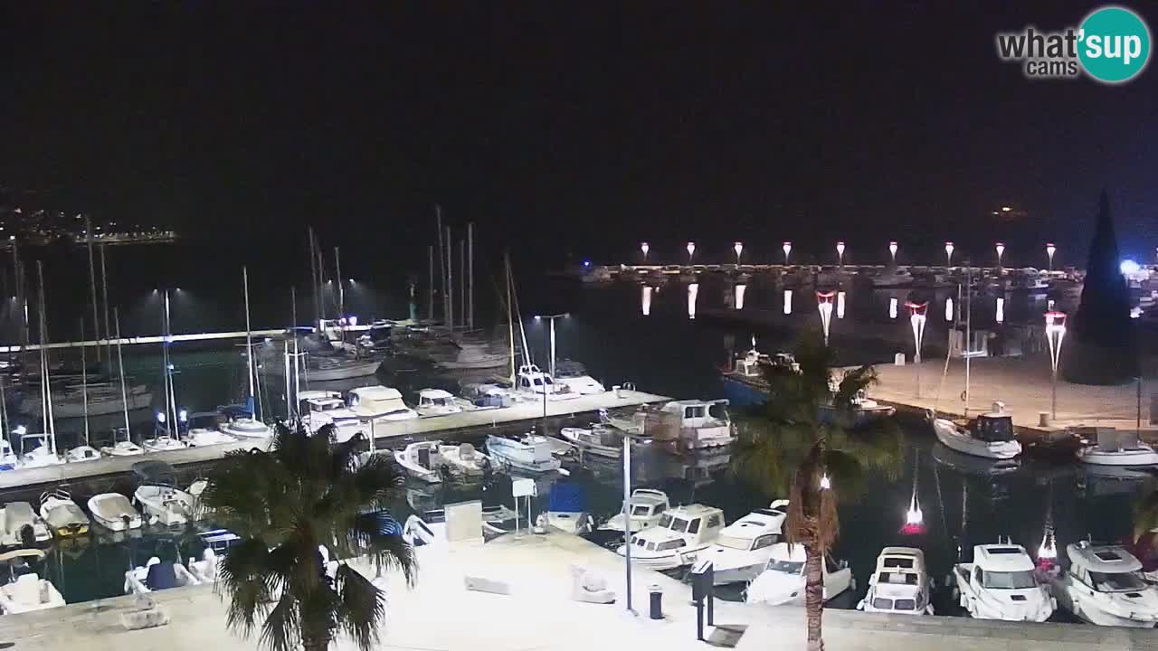 Camera en vivo Koper – puerto deportivo y paseo marítimo desde el Hotel Grand Koper