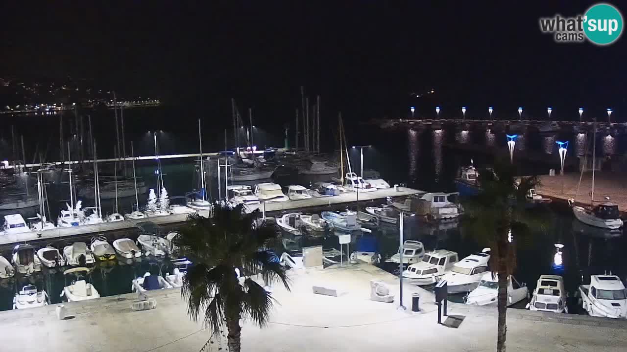 Webcam en direct du port de Koper – port de croisière et de fret – Slovénie