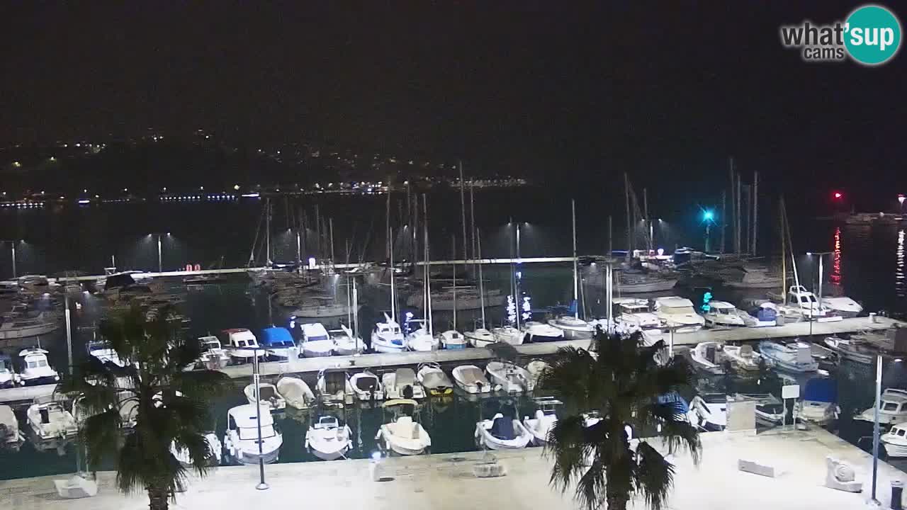 Spletna kamera Koper – Panorama na marino in promenado s Hotela Grand Koper