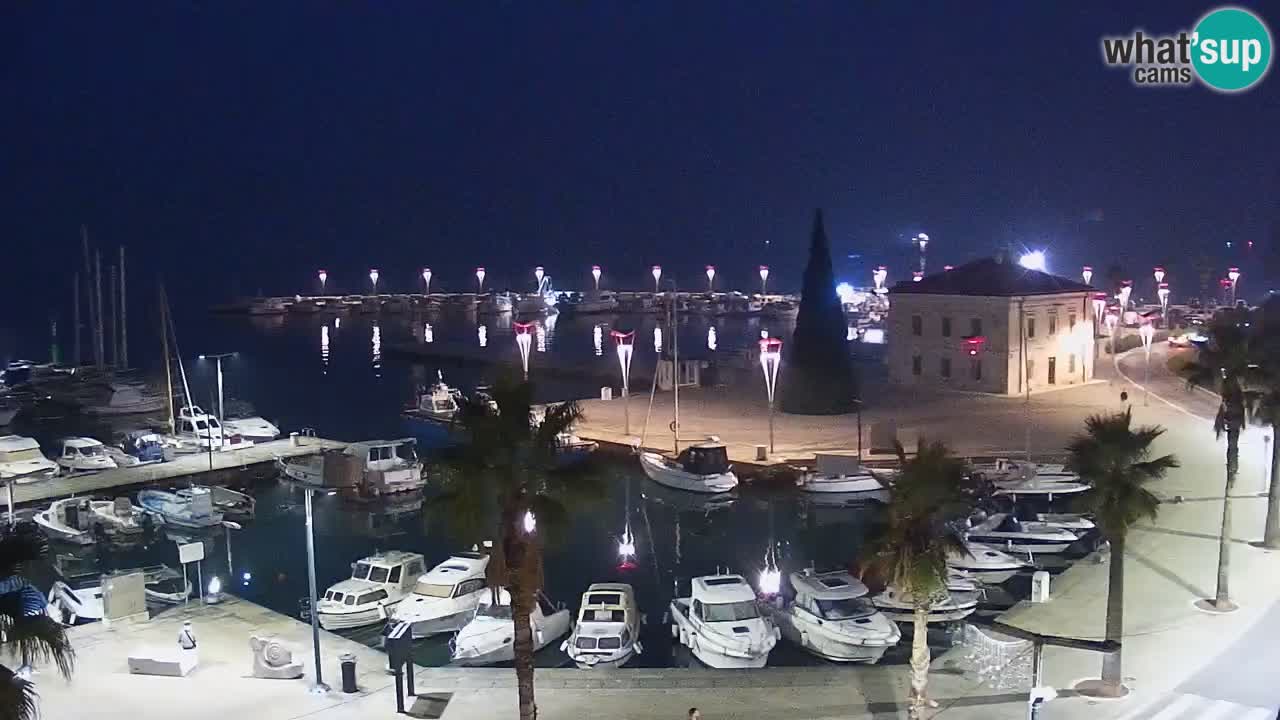 Webcam Capodistria – marina e lungo mare dall’Hotel Grand Koper