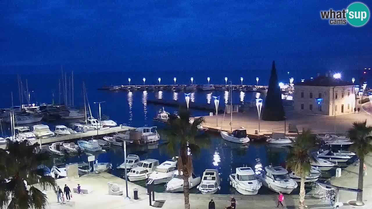 Webcam Capodistria – marina e lungo mare dall’Hotel Grand Koper