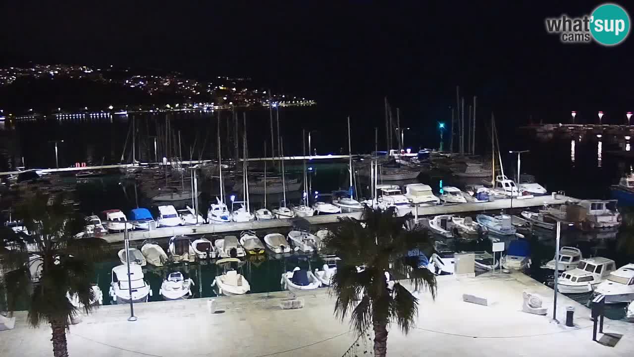 Webcam Koper – Panorama de la marina et de la promenade depuis le Grand Hotel Koper