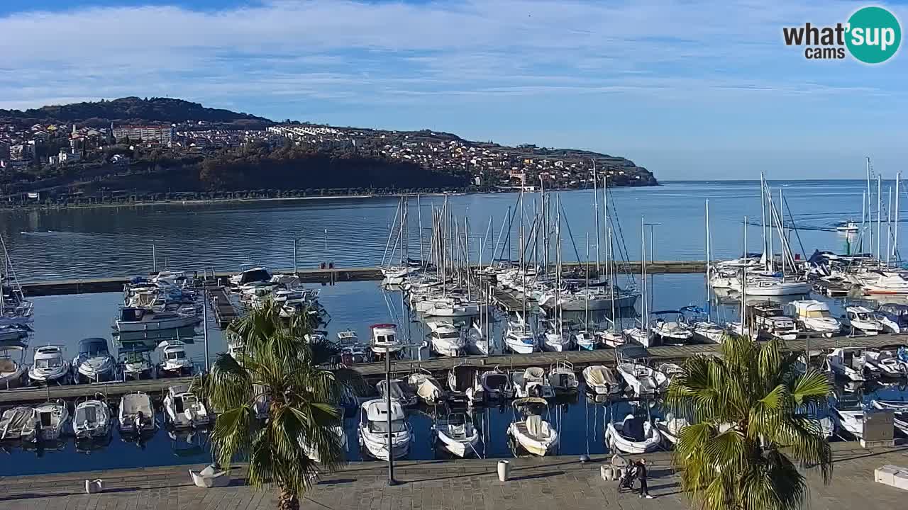 Webcam Capodistria – marina e lungo mare dall’Hotel Grand Koper