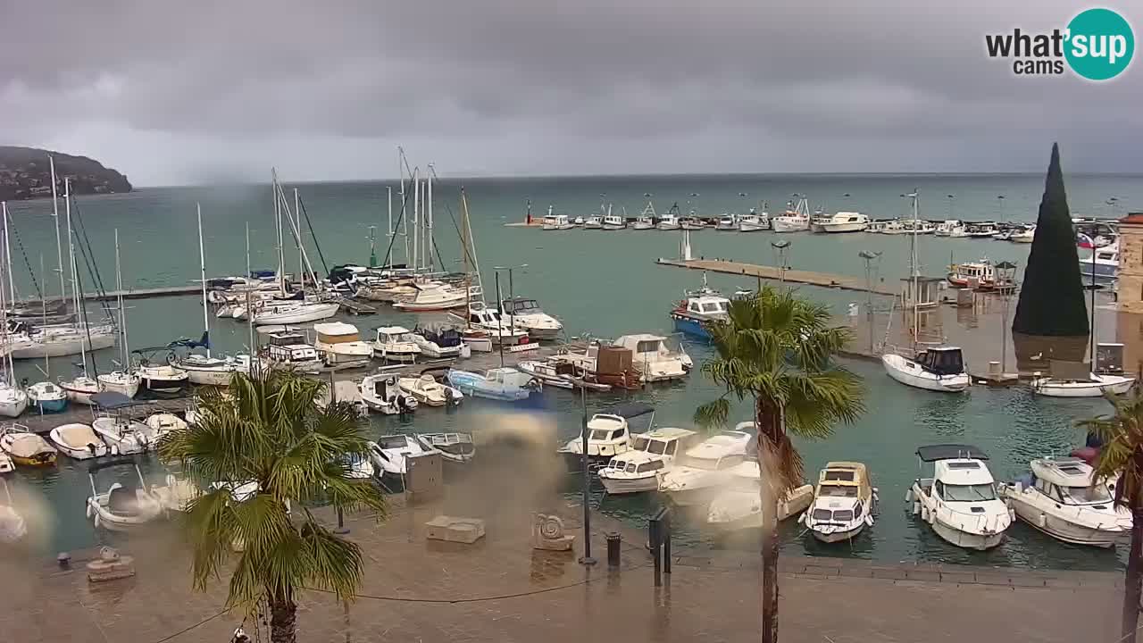 Camera en vivo Koper – puerto deportivo y paseo marítimo desde el Hotel Grand Koper