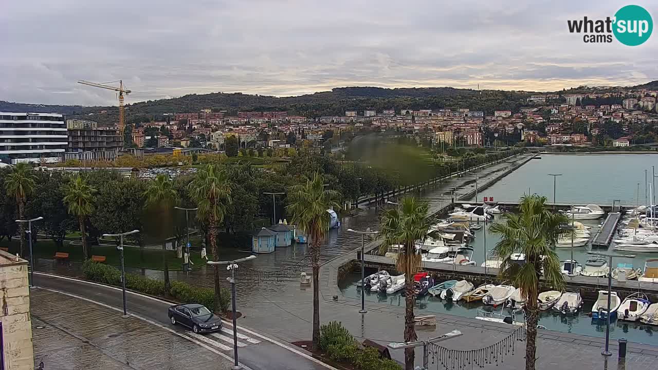 Webcam Capodistria – marina e lungo mare dall’Hotel Grand Koper