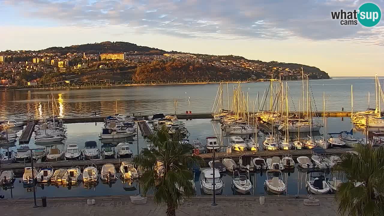 Web kamera Koper – marina i promenada – hotel Grand Koper