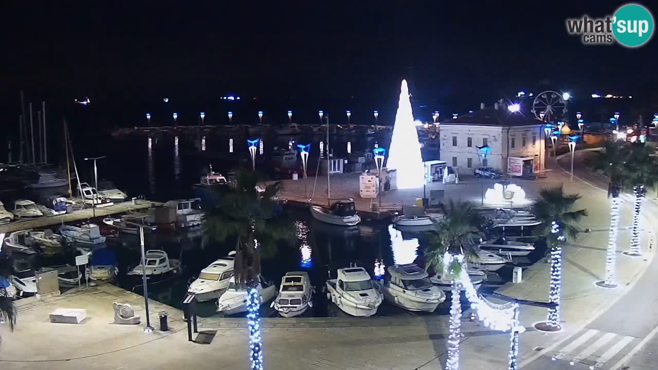 Camera en vivo Koper – puerto deportivo y paseo marítimo desde el Hotel Grand Koper