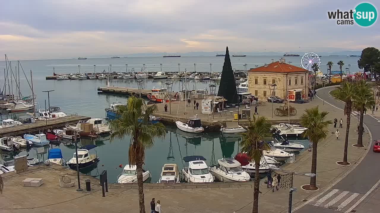 Web kamera Koper – marina i promenada – hotel Grand Koper
