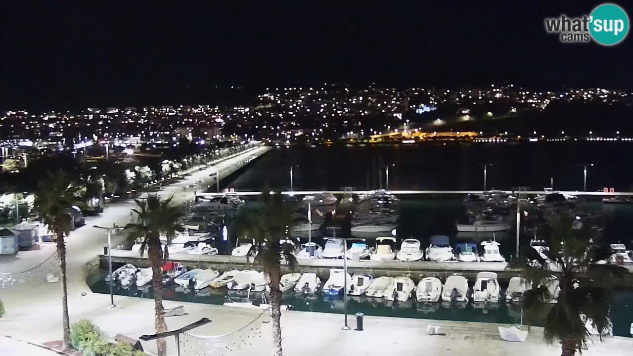 Spletna kamera Koper – Panorama na marino in promenado s Hotela Grand Koper