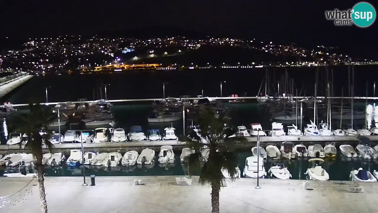 Camera en vivo Koper – puerto deportivo y paseo marítimo desde el Hotel Grand Koper