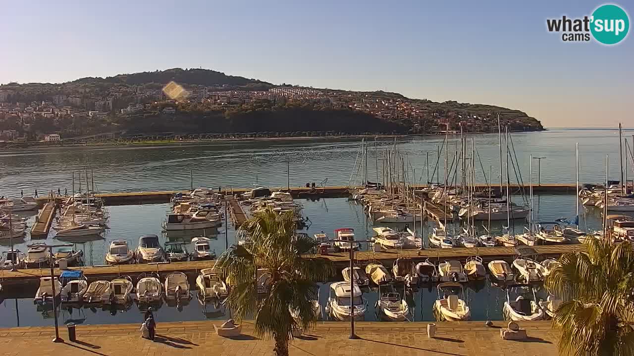 Webcam Capodistria – marina e lungo mare dall’Hotel Grand Koper