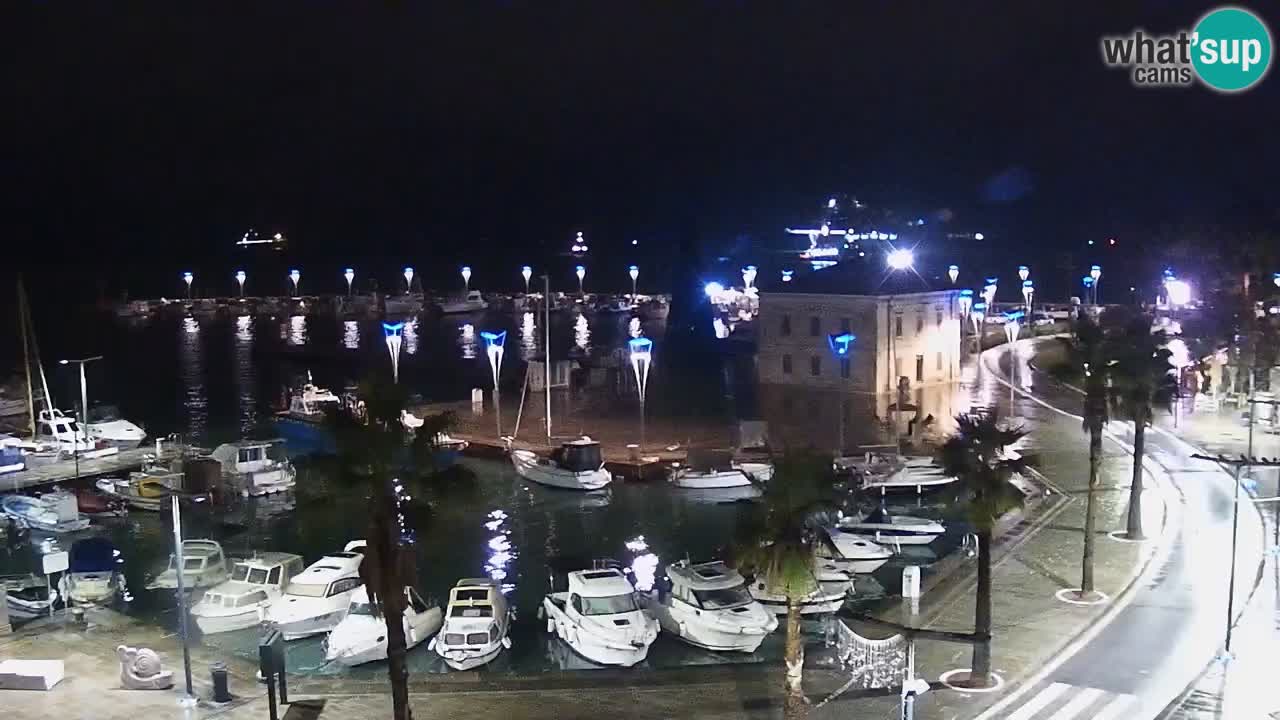 Webcam Capodistria – marina e lungo mare dall’Hotel Grand Koper