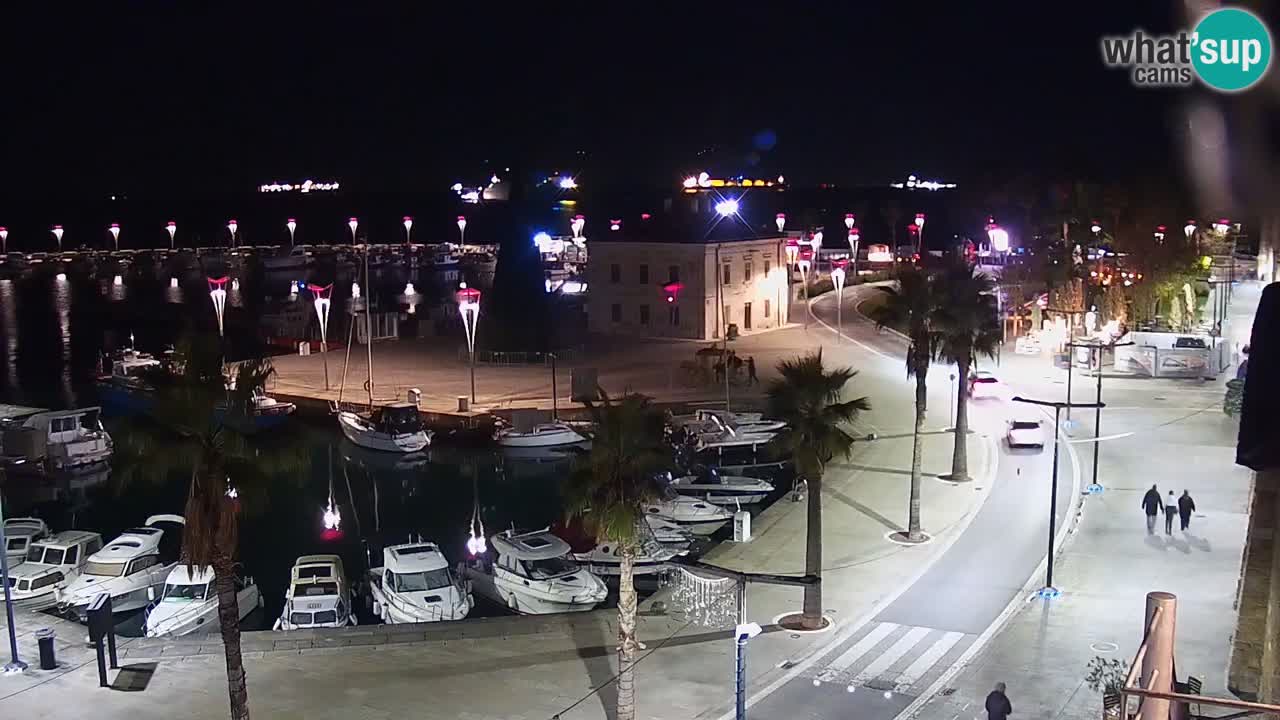 Camera en vivo Koper – puerto deportivo y paseo marítimo desde el Hotel Grand Koper