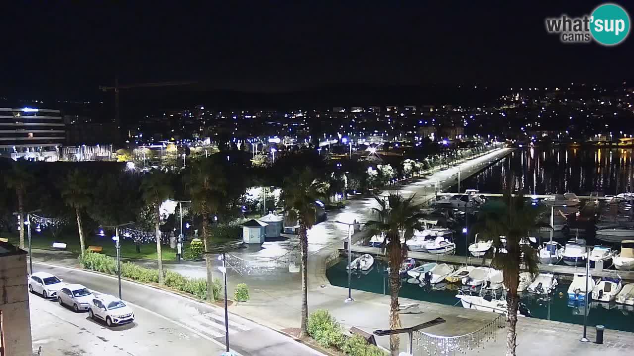 Webcam Koper – Panorama of the marina and promenade from the Grand Hotel Koper