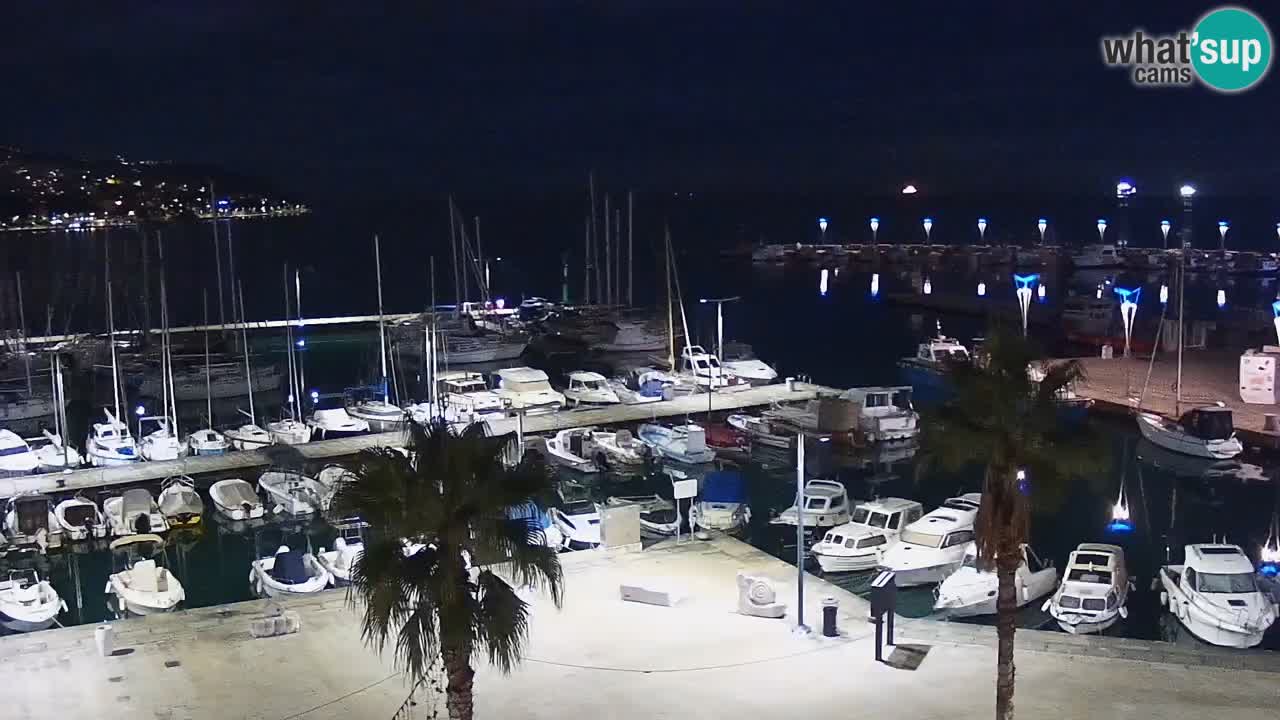 Camera en vivo Koper – puerto deportivo y paseo marítimo desde el Hotel Grand Koper