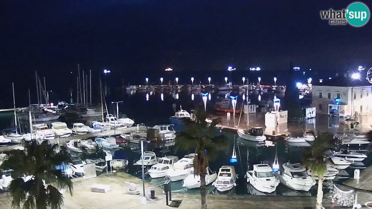 Spletna kamera Koper – Panorama na marino in promenado s Hotela Grand Koper