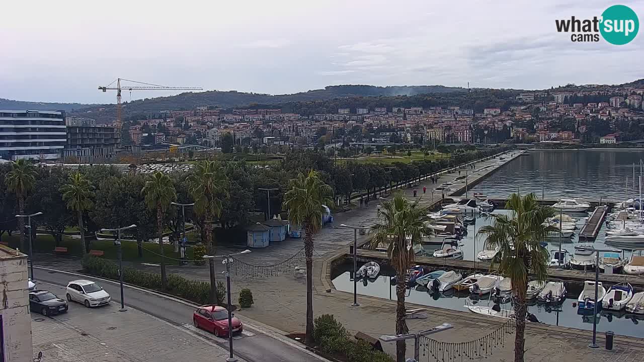 Webcam Capodistria – marina e lungo mare dall’Hotel Grand Koper