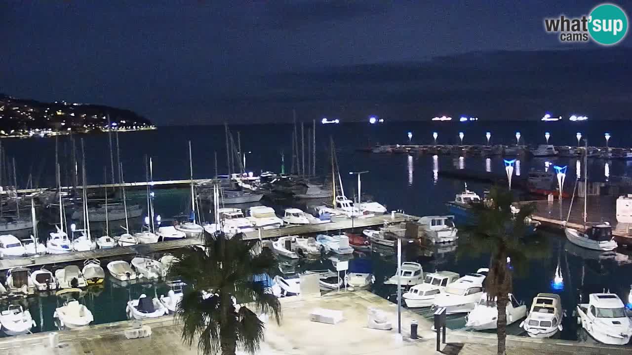 Spletna kamera Koper – Panorama na marino in promenado s Hotela Grand Koper