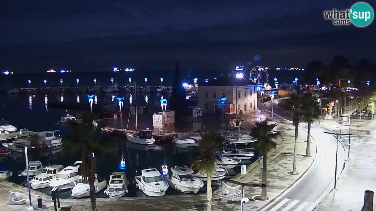 Spletna kamera Koper – Panorama na marino in promenado s Hotela Grand Koper