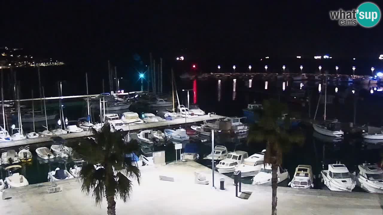 Webcam Capodistria – marina e lungo mare dall’Hotel Grand Koper