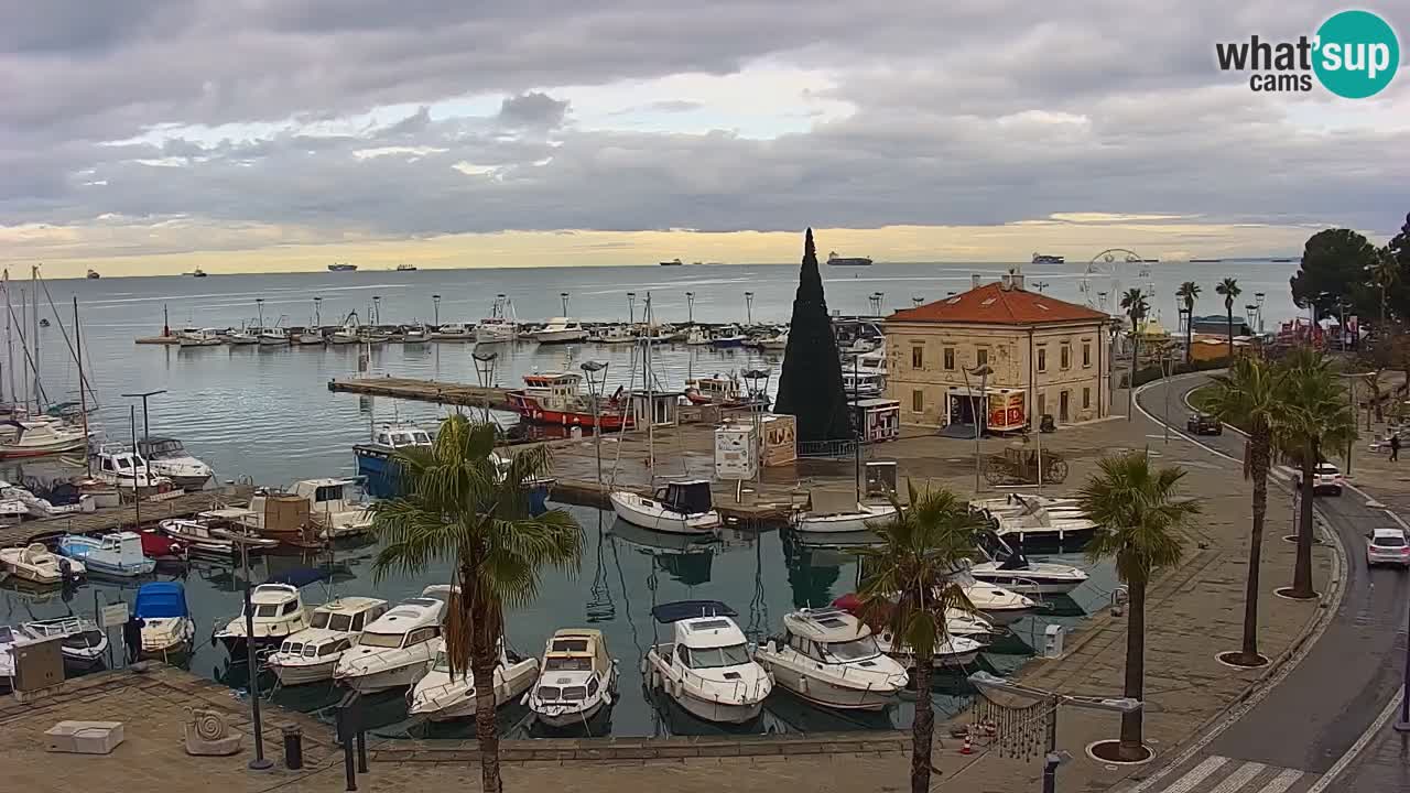 Web kamera Koper – marina i promenada – hotel Grand Koper