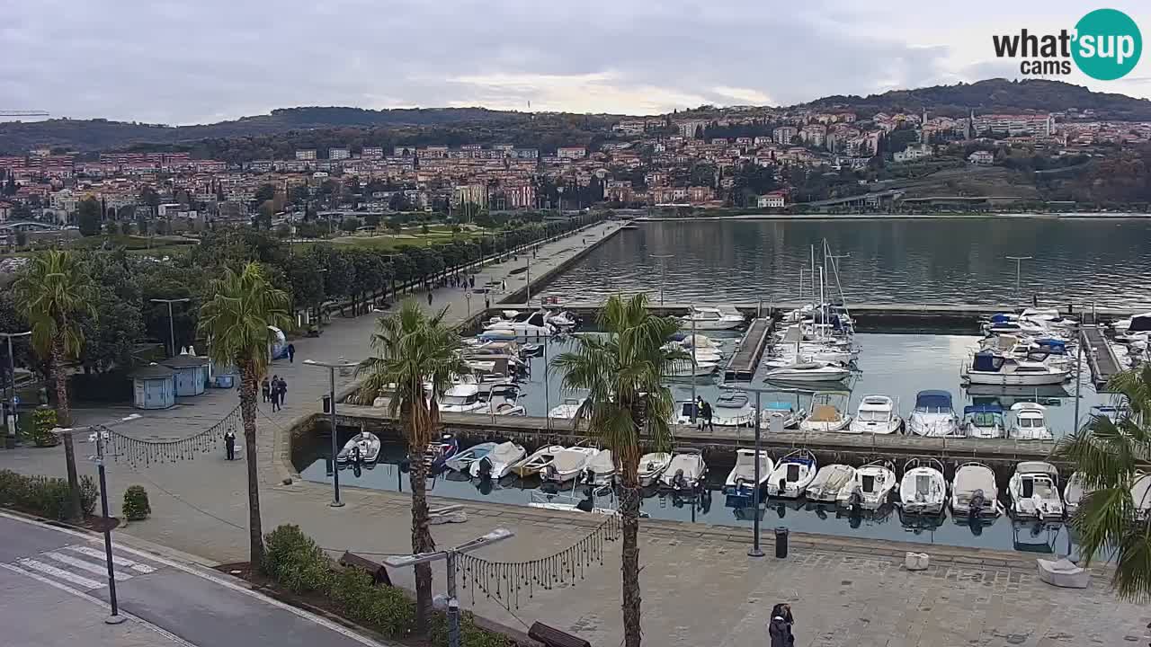 Web kamera Koper – marina i promenada – hotel Grand Koper