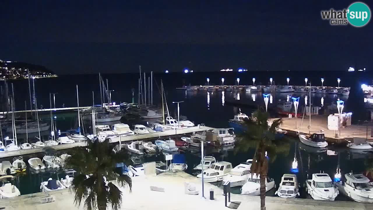 Camera en vivo Koper – puerto deportivo y paseo marítimo desde el Hotel Grand Koper