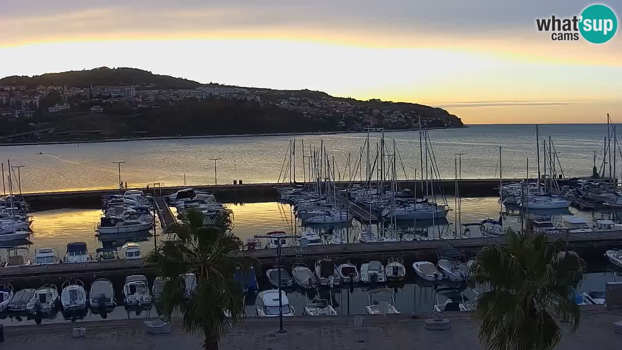 Webcam Capodistria – marina e lungo mare dall’Hotel Grand Koper