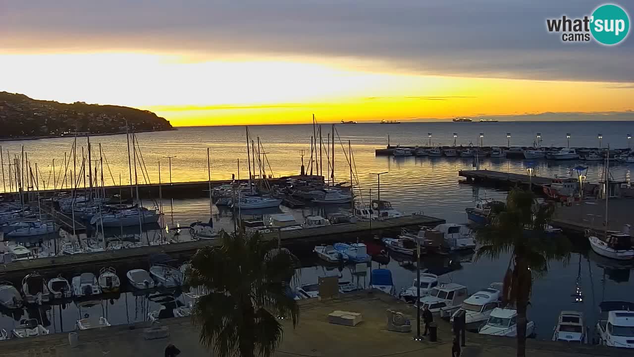 Webcam Capodistria – marina e lungo mare dall’Hotel Grand Koper
