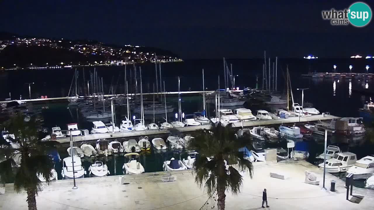 Camera en vivo Koper – puerto deportivo y paseo marítimo desde el Hotel Grand Koper
