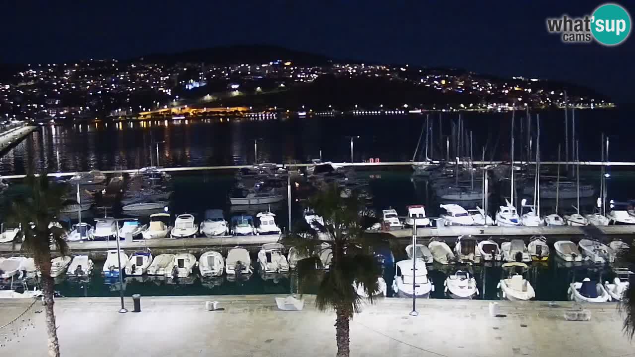 Webcam Koper – Panorama of the marina and promenade from the Grand Hotel Koper