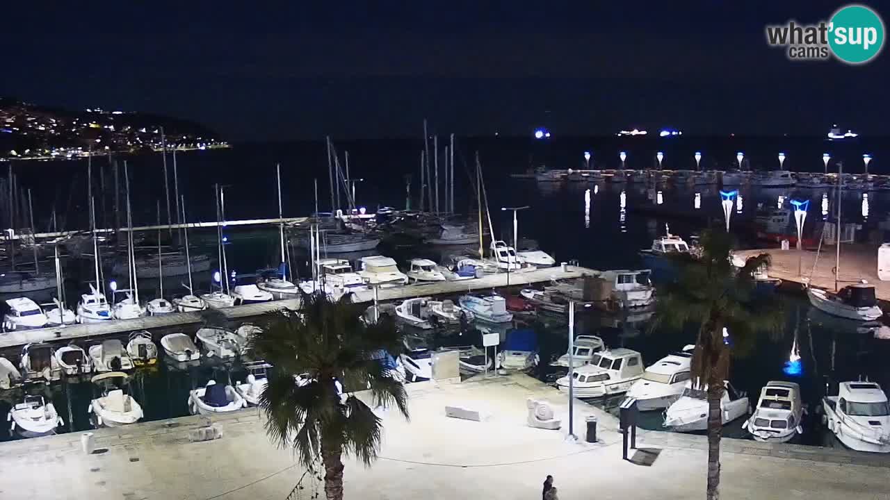 Webcam Capodistria – marina e lungo mare dall’Hotel Grand Koper