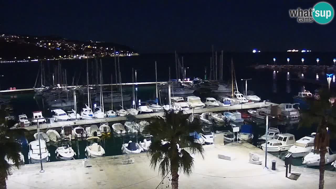 Spletna kamera Koper – Panorama na marino in promenado s Hotela Grand Koper