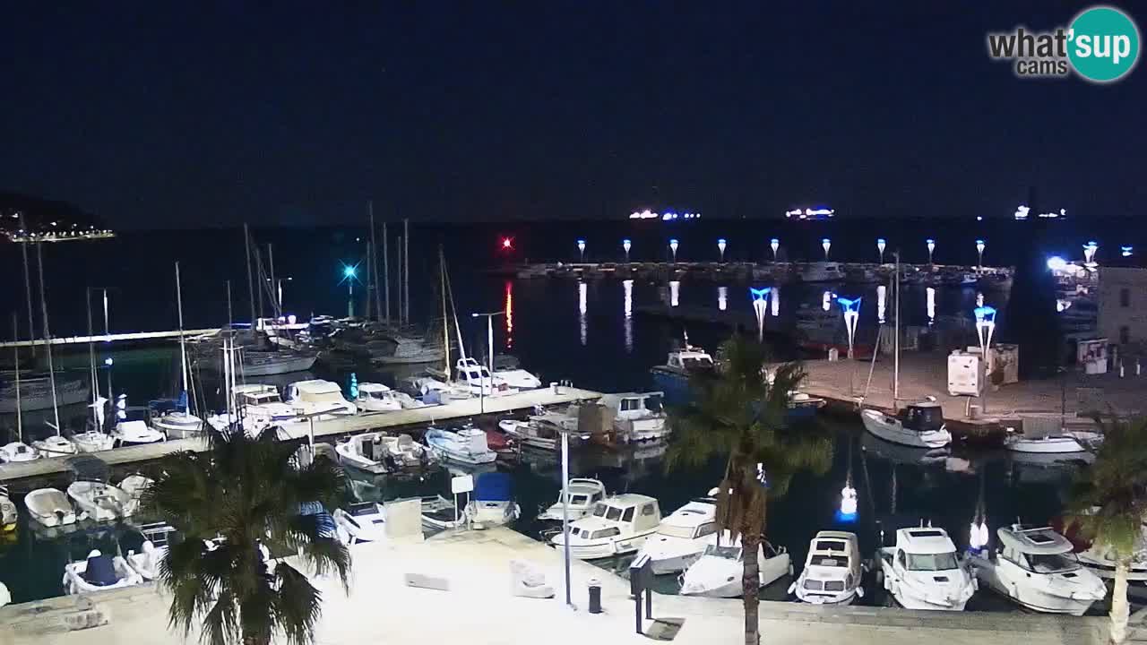 Webcam Koper – Panorama de la marina et de la promenade depuis le Grand Hotel Koper