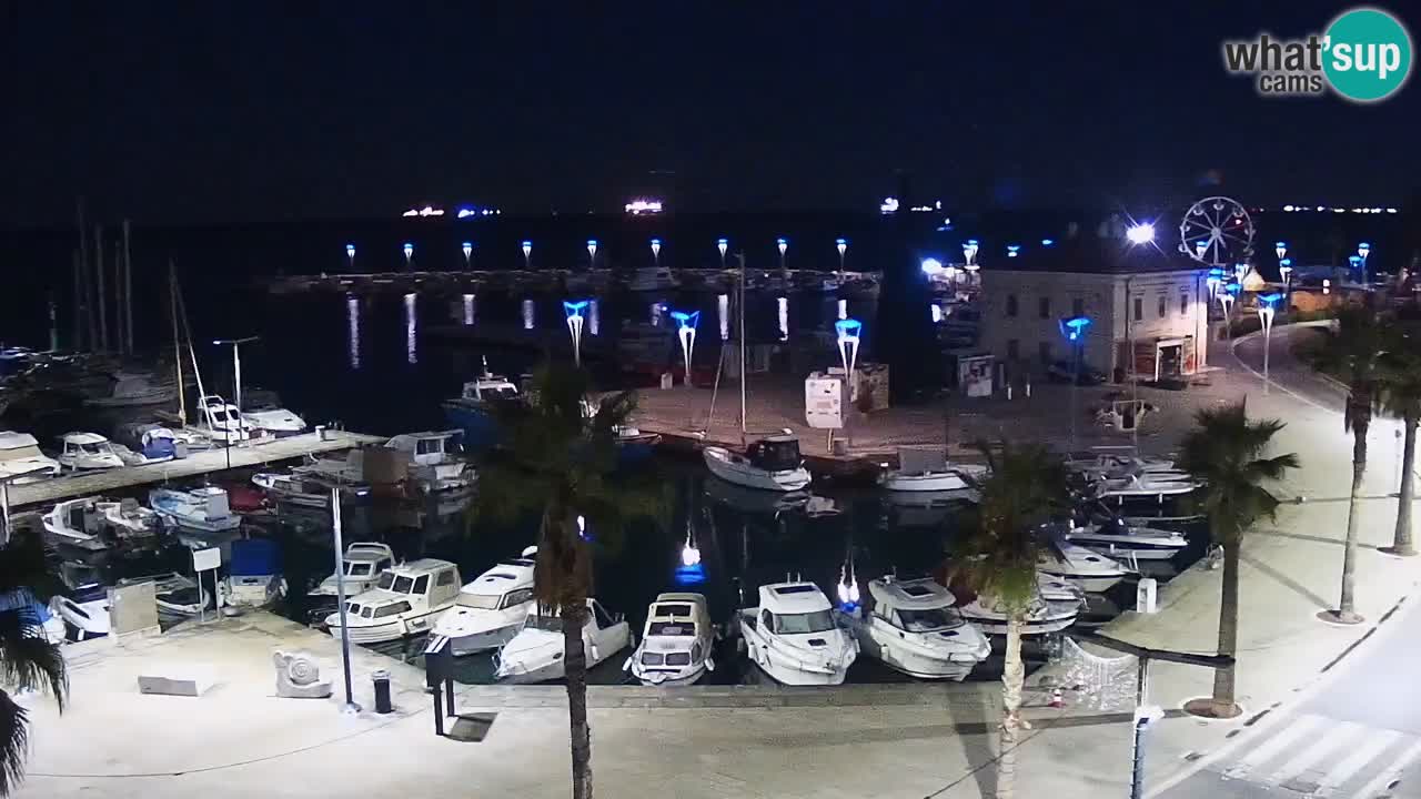 Camera en vivo Koper – puerto deportivo y paseo marítimo desde el Hotel Grand Koper