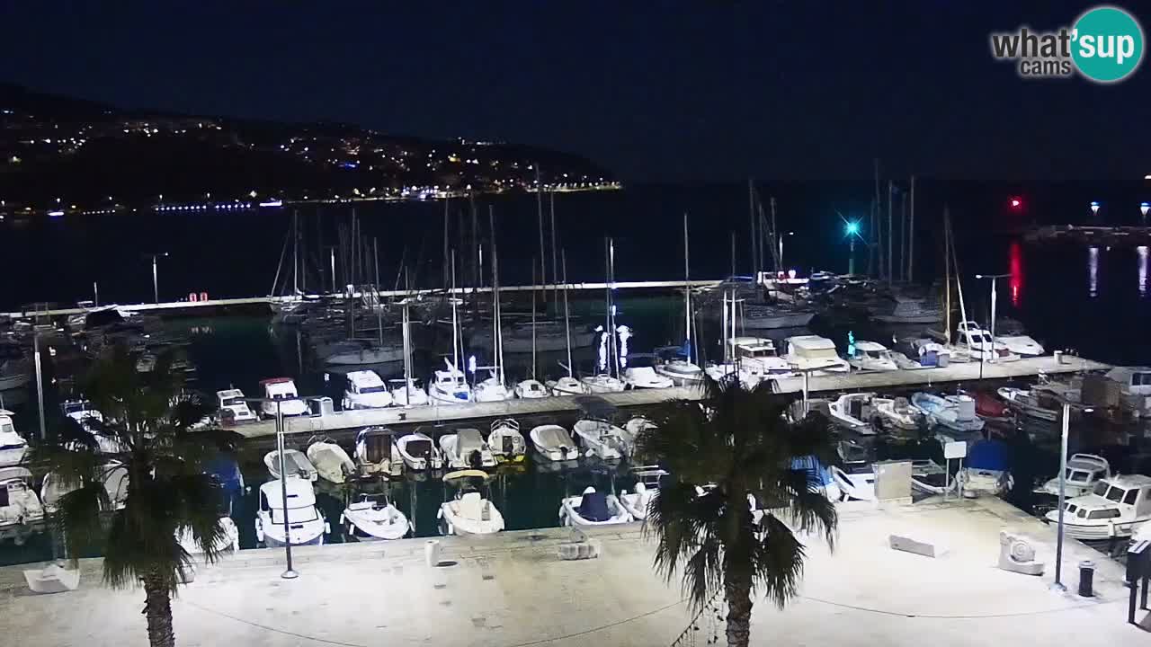 Camera en vivo Koper – puerto deportivo y paseo marítimo desde el Hotel Grand Koper