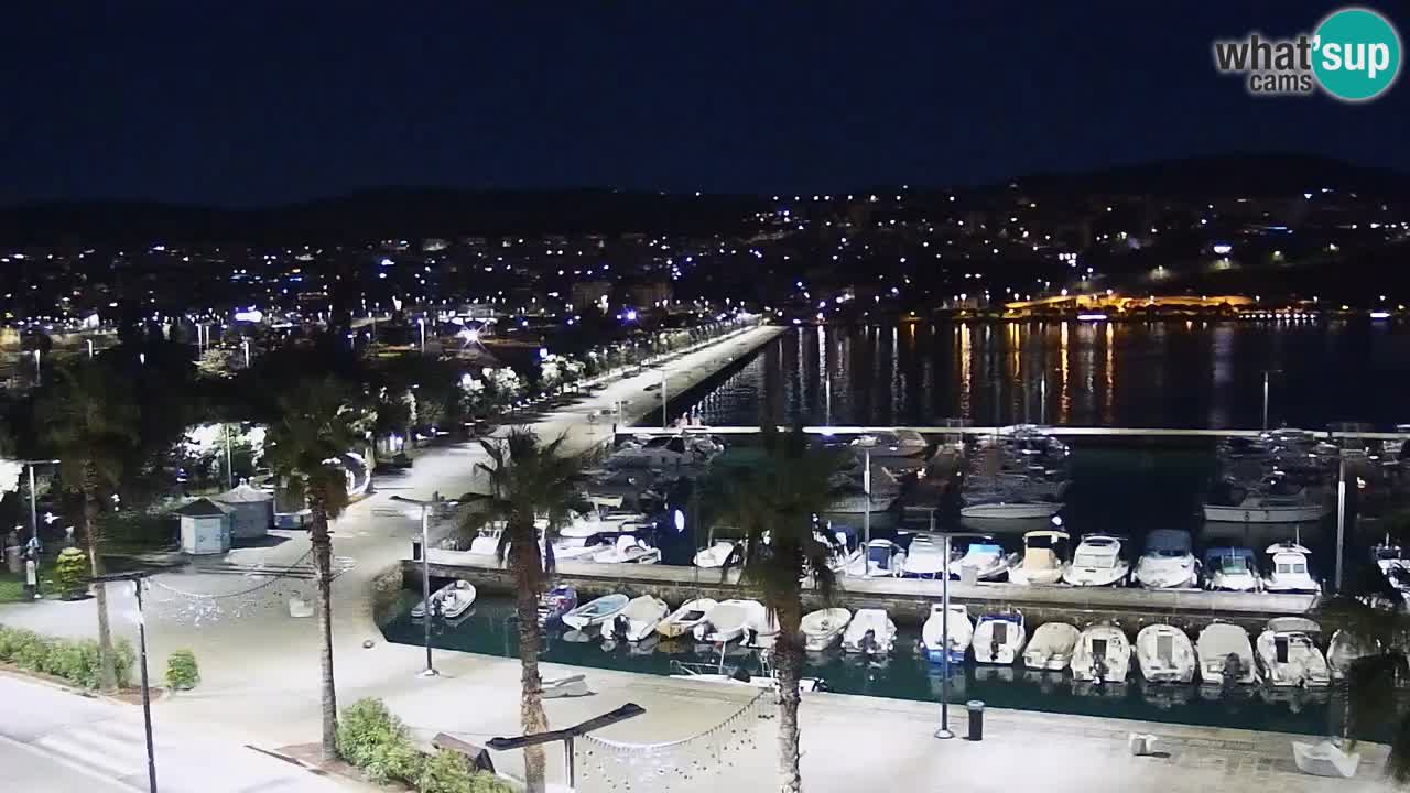 Webcam Koper – Panorama of the marina and promenade from the Grand Hotel Koper