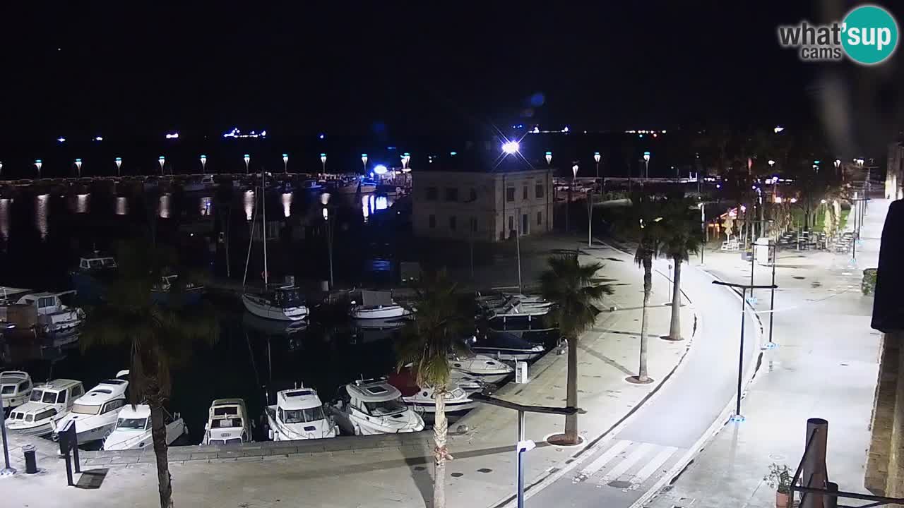 Camera en vivo Koper – puerto deportivo y paseo marítimo desde el Hotel Grand Koper
