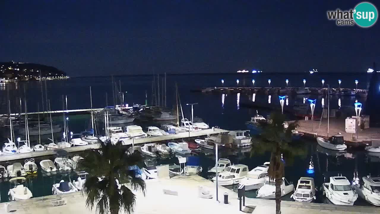 Webcam Capodistria – marina e lungo mare dall’Hotel Grand Koper