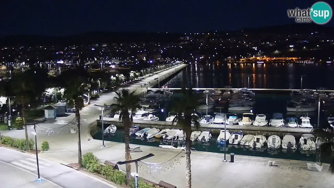 Webcam Koper – Panorama of the marina and promenade from the Grand Hotel Koper